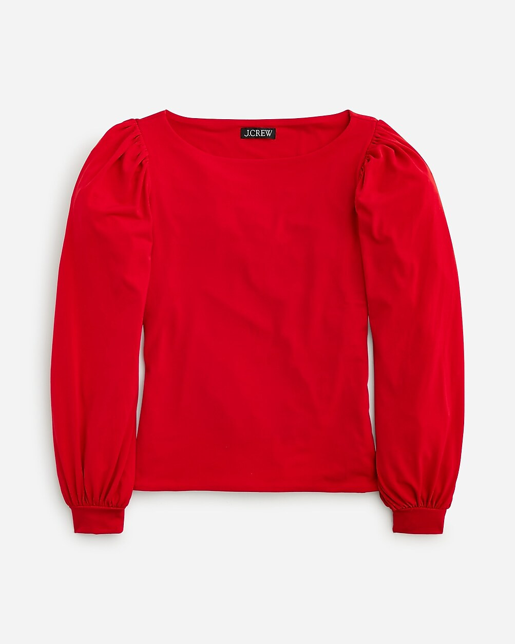 Matte jersey puff-sleeve T-shirt | J. Crew US