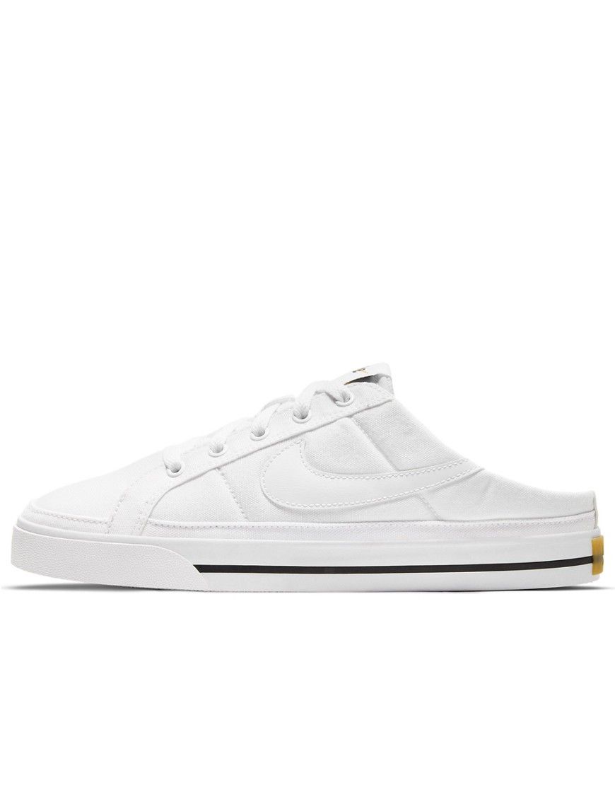 Nike Court Legacy canvas mules in white | ASOS (Global)