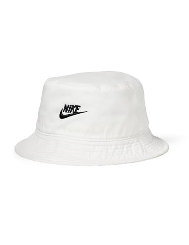 Nike Apex Futura Washed Bucket Hat, White/Black, Medium | Amazon (US)