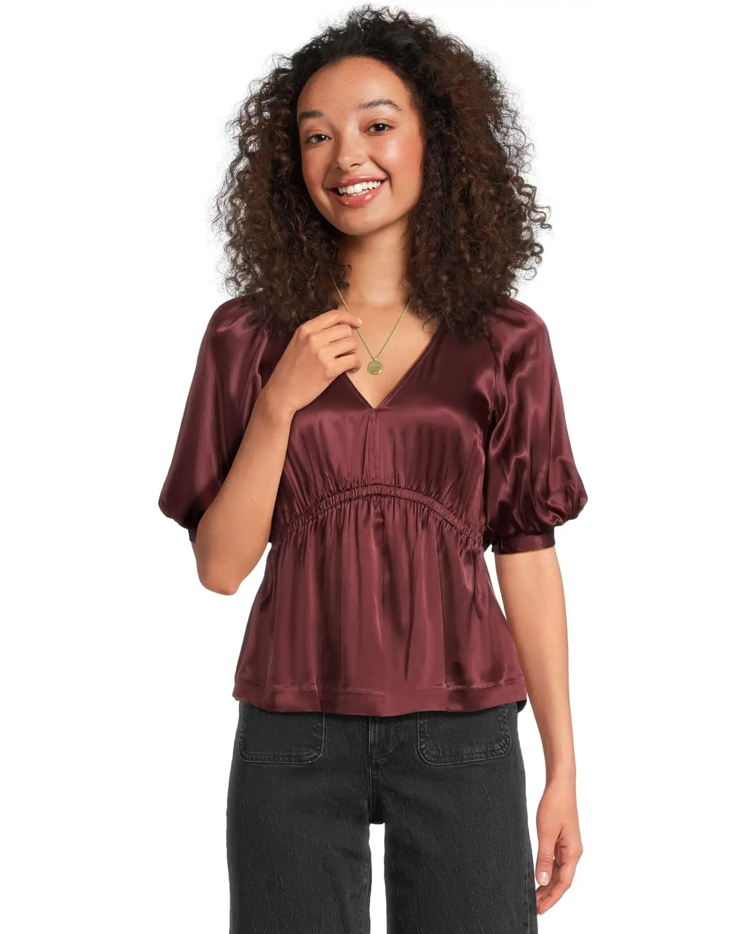 Kathleen Top- Unitedtex Stretch Satin | Zappos