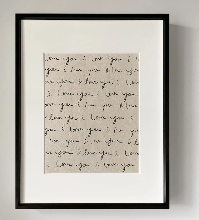 I Love You - Wall art, Minimalist wall décor, Modern sketch, Abstract art, Prints, Home or offic... | Amazon (US)