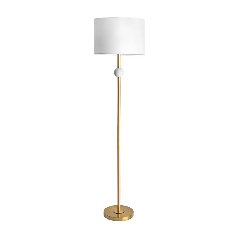nuLOOM Saxman 63" Marble Floor Lamp Lighting - Gold 63" H x 16" W x 16" D | Target