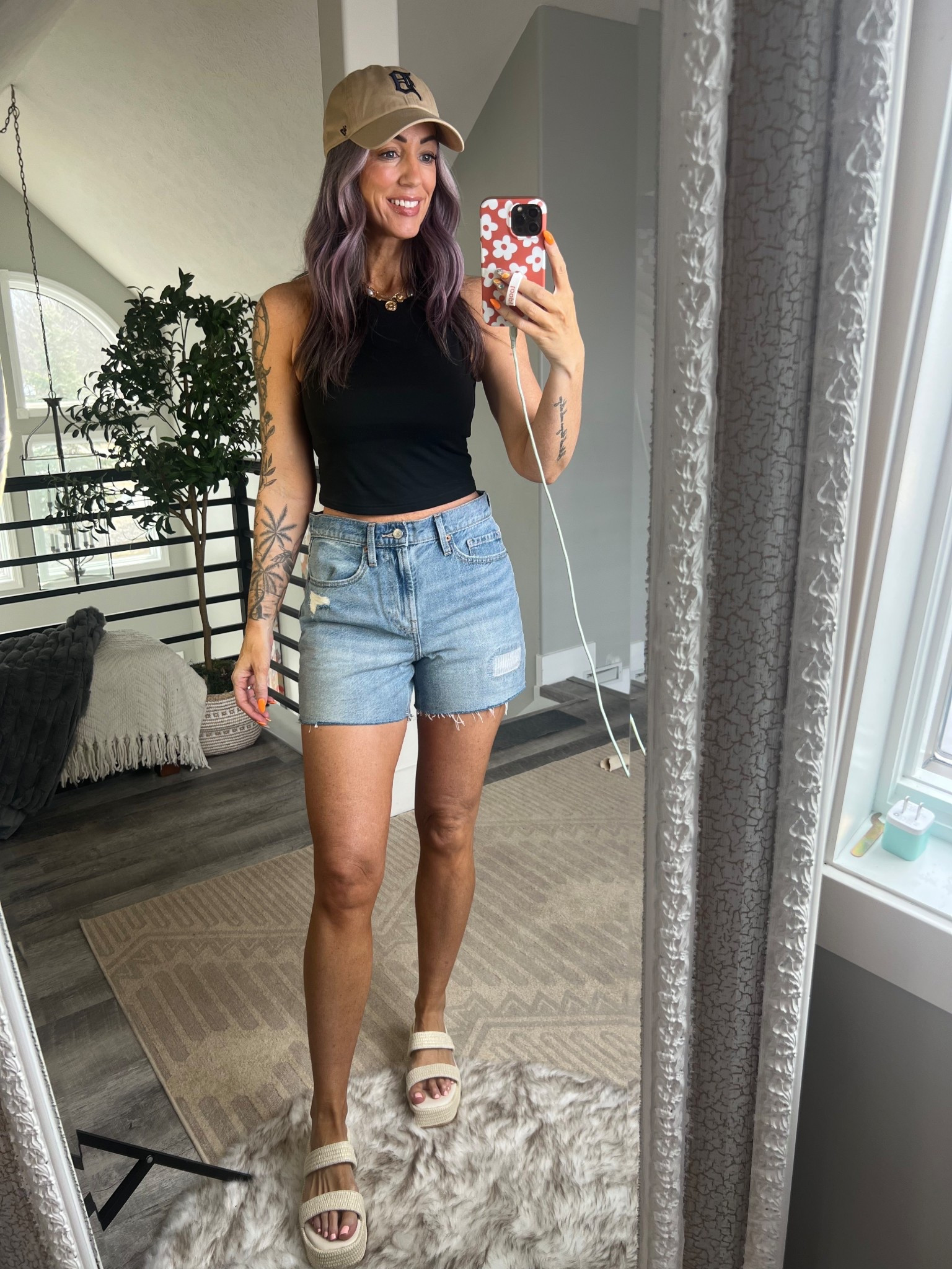 Old Navy Shorts! I’m 5’8, 140 lbs.  Wearing size 4. Love the length and fit of ther for me! Forgot to take a picture in the slip on sneakers but linked them below!

#LTKootd #LTKdayinmylife #LTKOver40