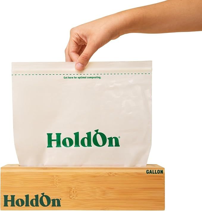 Bamboo Gallon Bag Holder - Bamboo, Simple, Individual Organizer, Extra Thick - Food Storage Bag H... | Amazon (US)