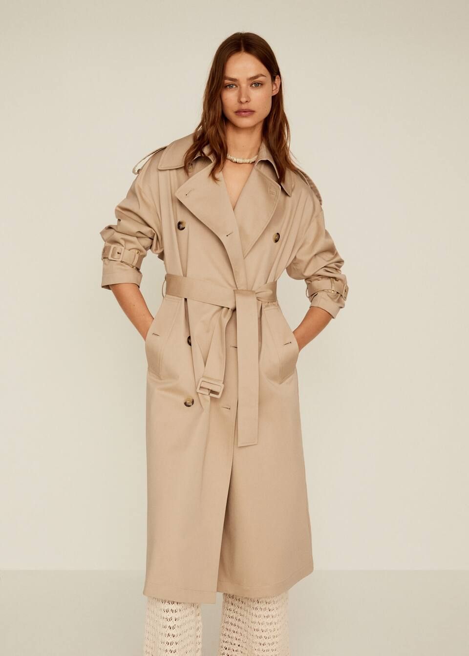 Zweireihiger Trenchcoat | MANGO (AT)