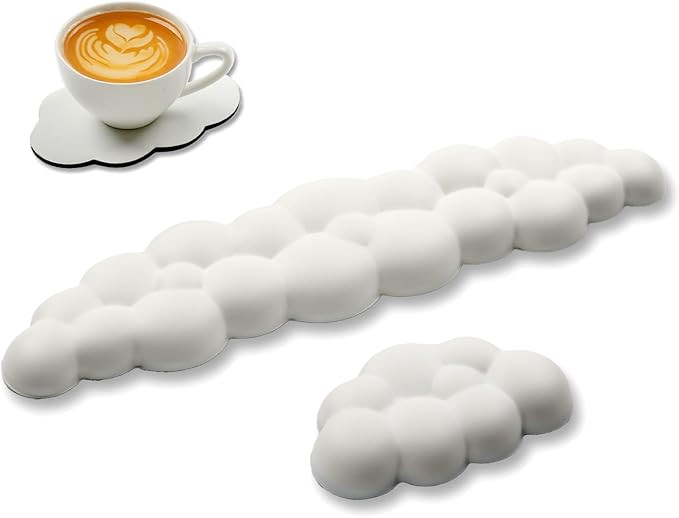 Cloud Keyboard Wrist Rest - Upgrade Leather Cloud Wrist Rest for Computer Keyboard and Mouse, Pai... | Amazon (US)