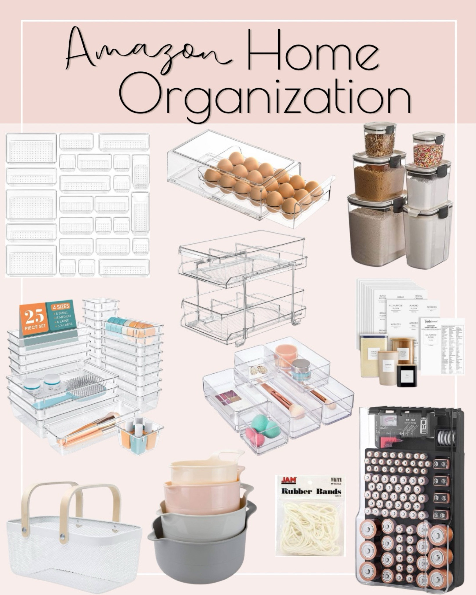 Amazon Home organization
Organizers Amazon organizers, home organization, cleaning, organize, Amazon home, egg holder, makeup holders 

#LTKhome #LTKstyletip