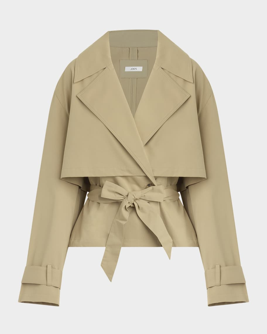 The Liz Cropped Trench Coat | Neiman Marcus