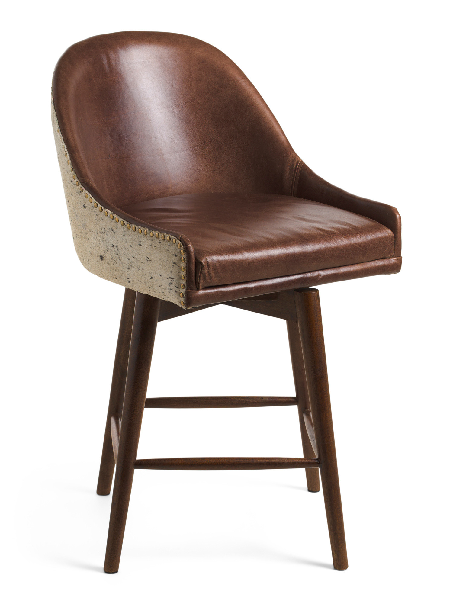20.5x36.5 Leather Norway Swivel Counter Stool | Chairs & Seating | Marshalls | Marshalls
