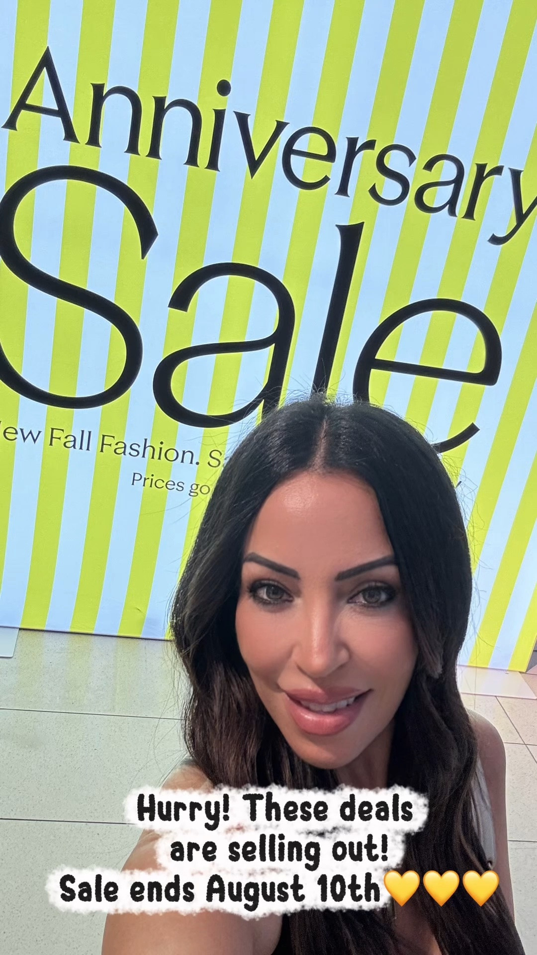 Shop with me at the Nordstrom NYC Flagship for the Anniversary Sale! 🛍️✨
I've rounded up my absolute favorite finds to help you build that perfect edgy-yet-classic wardrobe without breaking the bank. Here is a look at what caught my eye:
 * Charlotte Tilbury Airbrush Flawless Setting Spray: The absolute best price of the year on a beauty essential!
 * Free People Jeans: Can you believe these wide-leg denim staples are under $80?!
 * New Balance Sneakers: Also under $80! I loved them so much I had to take both colors home with me. 🤭
 * UGG Slippers: Snagged the brown pair for under $70 to keep cozy this fall.
 * Coach Bags: It is so rare to see these gorgeous everyday saddle bags marked down!
Hurry, these deals are selling out fast, and prices go back up on August 10th. Grab my top picks before they're gone! 💛