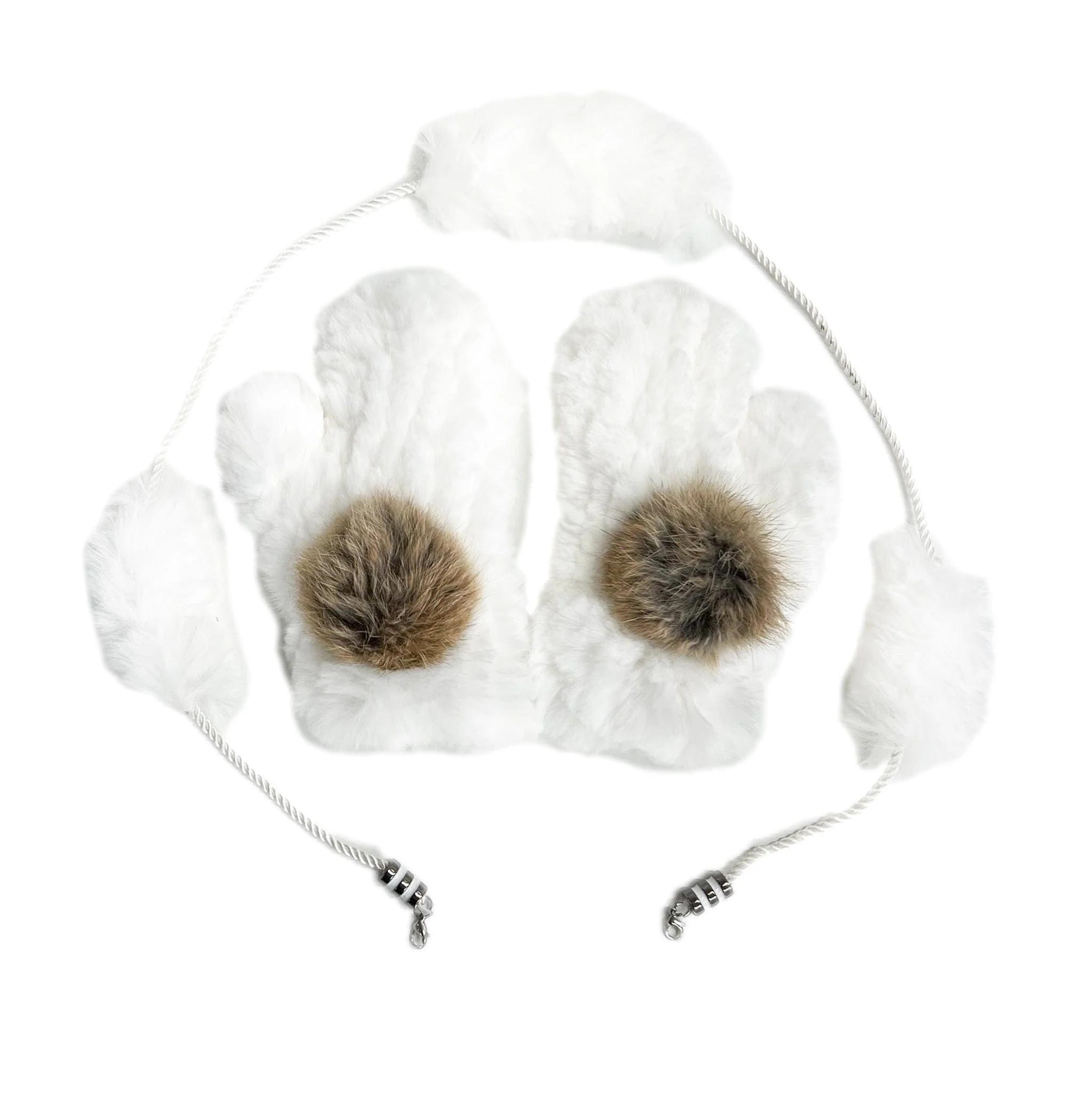 Rabbit Fur Mittens | petite maison kids