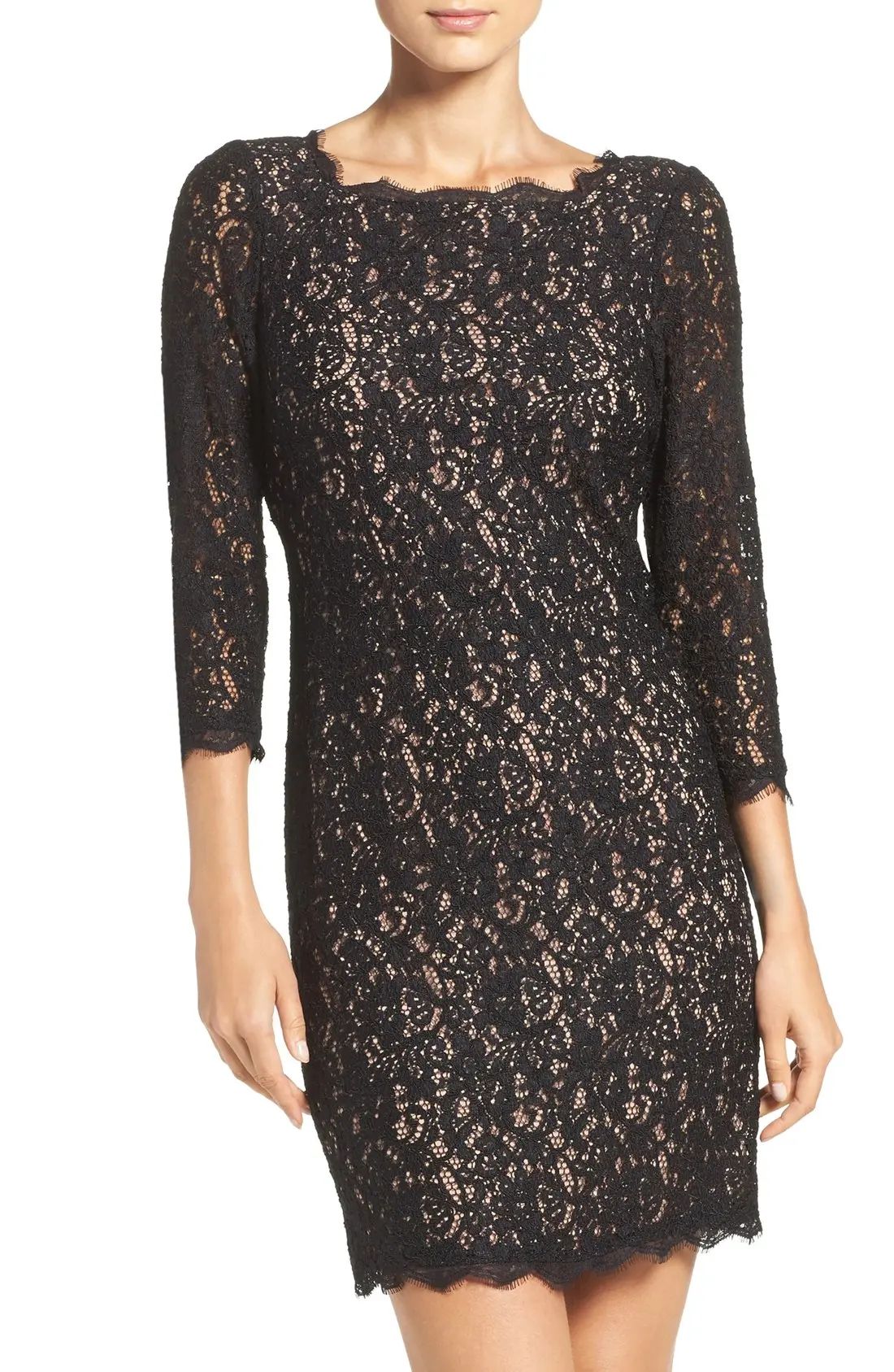 Lace Overlay Sheath Dress | Nordstrom