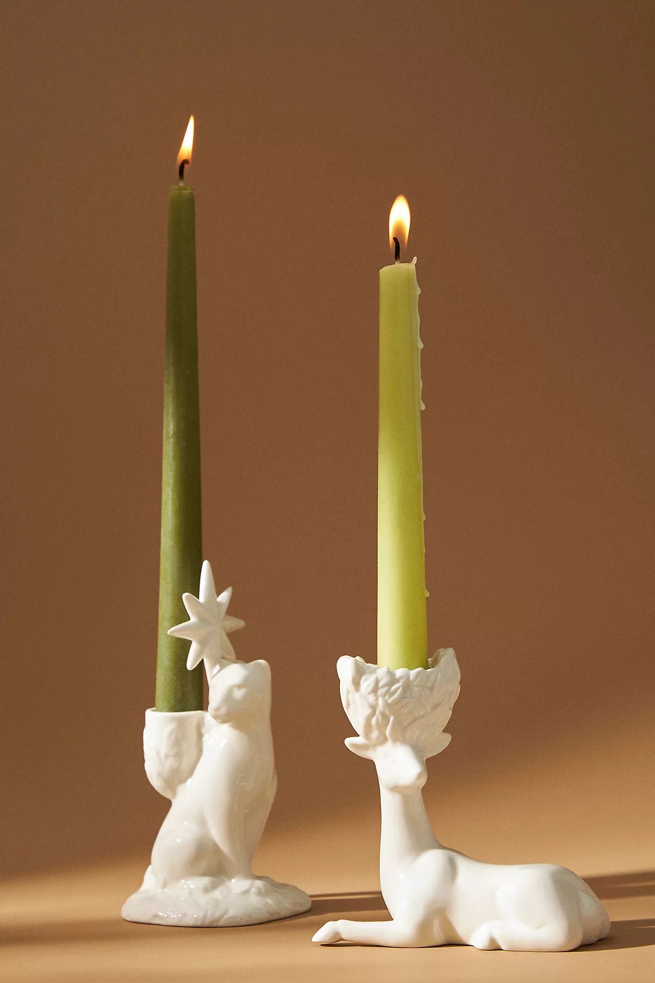 Winter White Creature Candle Holder | Anthropologie (US)