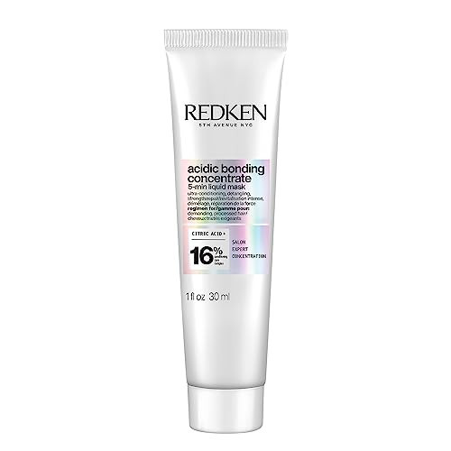 Redken Acidic Bonding Concentrate Hair Mask - Hydrating 5 Minute Liquid Mask, Bond Building & Strengthening, For Dry, Damaged Hair, 1 Fl Oz | Amazon (US)