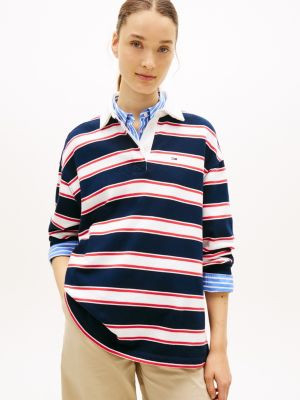 Tommy Jeans Relaxed Stripe Rugby | Tommy Hilfiger | Tommy Hilfiger (US)