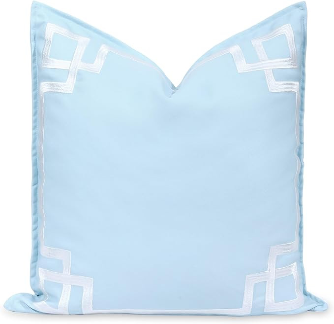Hofdeco Premium Coastal Patio Indoor Outdoor Throw Pillow Cover Only, 20"x20" Water Repellent for... | Amazon (US)