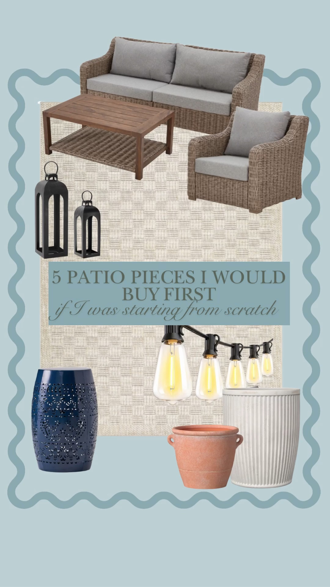 If you’re building your patio from the ground up, these are the pieces that make the biggest impact first - everything else becomes so much easier once you have these in place.


I linked a bunch of different options at all price points!



patio essentials list, outdoor living must haves, patio setup ideas, backyard design ideas, patio decor staples, spring patio decor, how to style a patio, outdoor furniture ideas, patio planning guide, outdoor space design, patio refresh ideas, backyard setup inspiration

#LTKHome