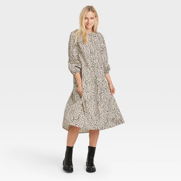 Women's Raglan Long Sleeve High Low Dress - Who What Wear™ | Target