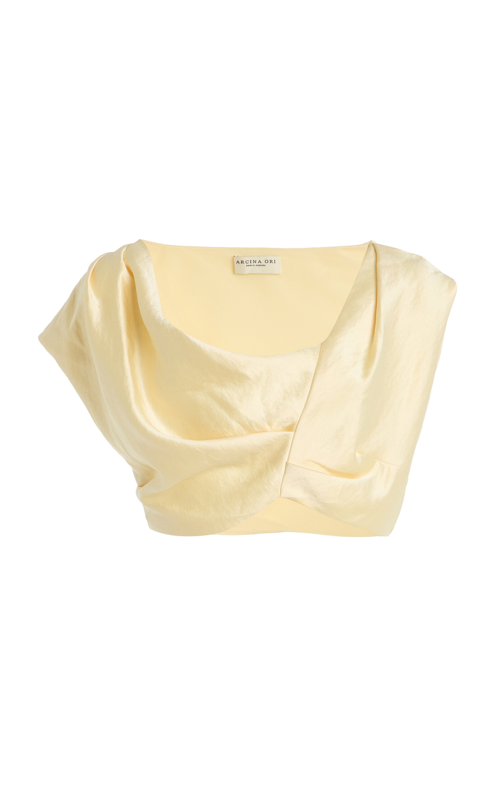 Andi Cropped Satin Top | Moda Operandi (Global)