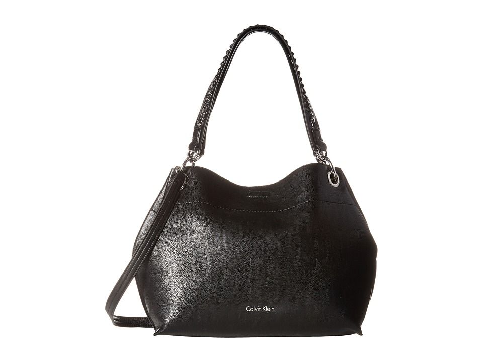 Calvin Klein - Reversible Novelty Hobo (Black/Grey) Cross Body Handbags | 6pm