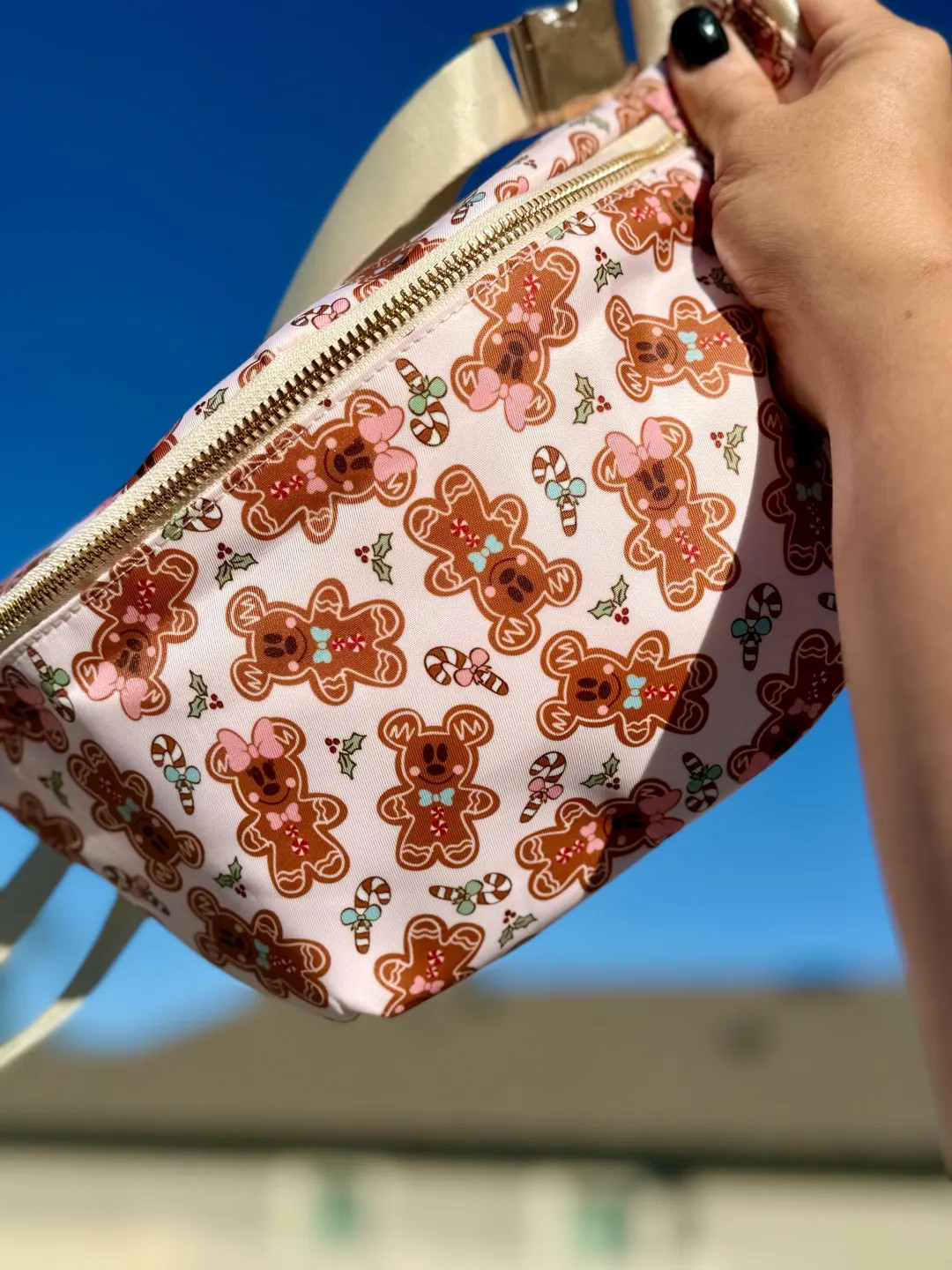 Gingerbread Mickey Belt Bag | Holiday Disney-Inspired Fanny Pack | Christmas Crossbody Bag | Cute... | Etsy (US)