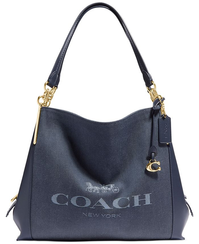 COACH Horse and Carriage Jacquard Dalton 31 Shoulder Bag & Reviews - Handbags & Accessories - Mac... | Macys (US)