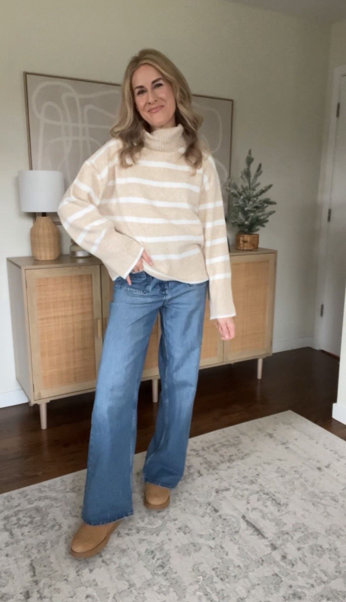 I love these Walmart turtleneck sweaters! Soft not itchy, great fit. I sized up one to a medium. #walmartfashion 

#LTKOver40 #LTKFindsUnder50 #LTKFindsUnder100