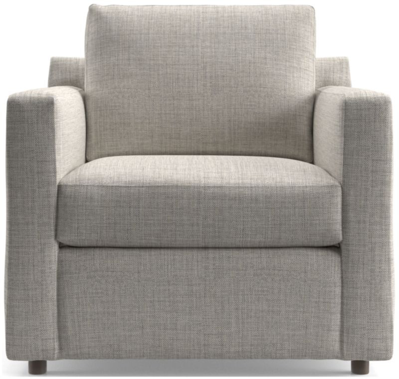 Barrett Grey Track Arm Chair + Reviews | Crate and Barrel | Crate & Barrel