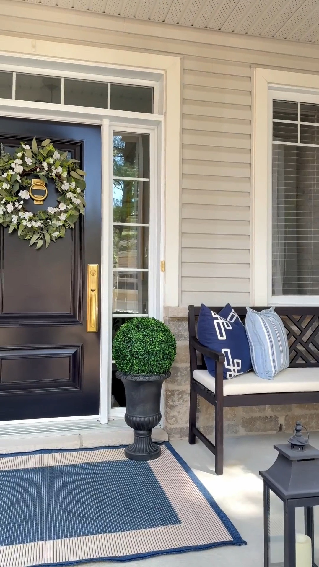 LOVING these elegant and chic urns, coastal rug and classic bench - they make a huge difference on our porch!!

Spring patio, summer patio, front patio, front porch, porch decor, chic porch

#LTKSeasonal #LTKHome