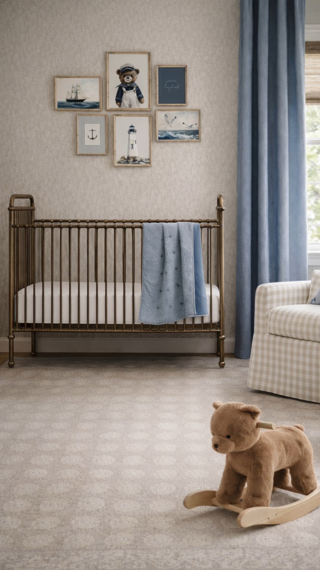 Nursery design, Nursery decor mood board, nursery design, baby boy room, crib, nautical nursery, coastal nursery decor ideas, baby room inspiration, glider

@Crate & Barrel : Crib
@Etsy : Artwork
@Wayfair : Rug



#LTKSaleAlert #LTKHome #LTKBaby