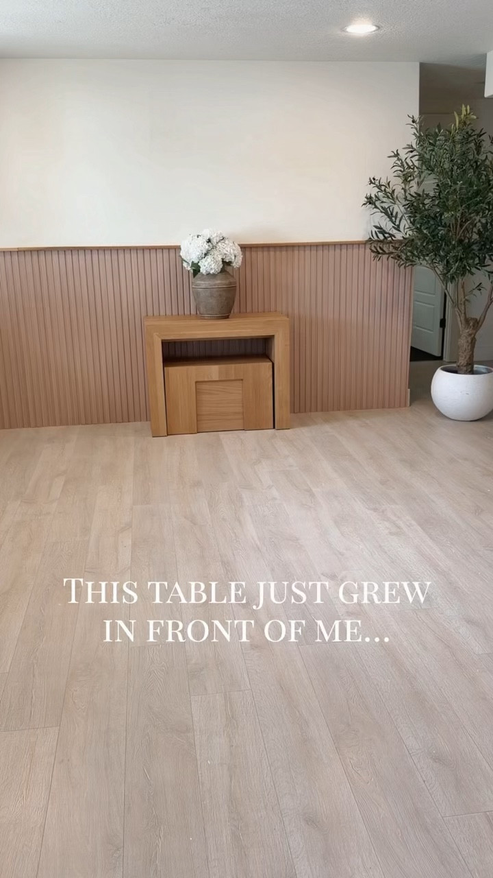 Starts as a table for two… and transforms to seat up to twelve. 🤯

No wasted space, no bulky setup just a beautifully designed piece that adapts to your life. The panels store neatly inside a high-end coffee table, and both the table and bench close down into a sleek console when you’re not hosting.

Small space? Big gatherings? This does both effortlessly. It’s one of those pieces that completely changes how you use your home everyday, but always ready for guests, holidays, and last-minute dinner parties.  If you love hosting like me, but hate the clutter, this is it.

Use code BRITTANY100 for $100 off orders over $2000.

#TransformerTablePartner @transformertable

#LTKSeasonal #LTKSaleAlert #LTKHome