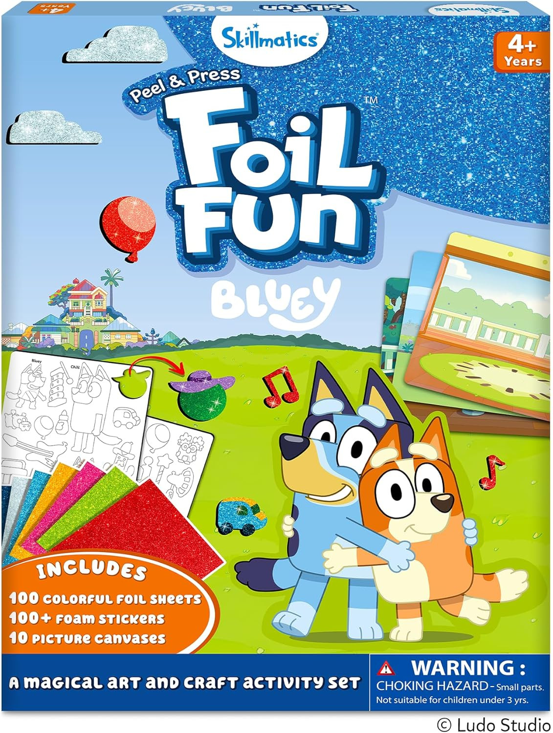 Skillmatics Bluey Foil Fun - Mess-Free Art & Craft Kits for Kids, DIY Creative Activity, Travel T... | Amazon (US)