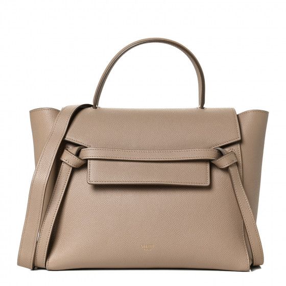 CELINE Grained Calfskin Micro Belt Bag Light Taupe | FASHIONPHILE | FASHIONPHILE (US)