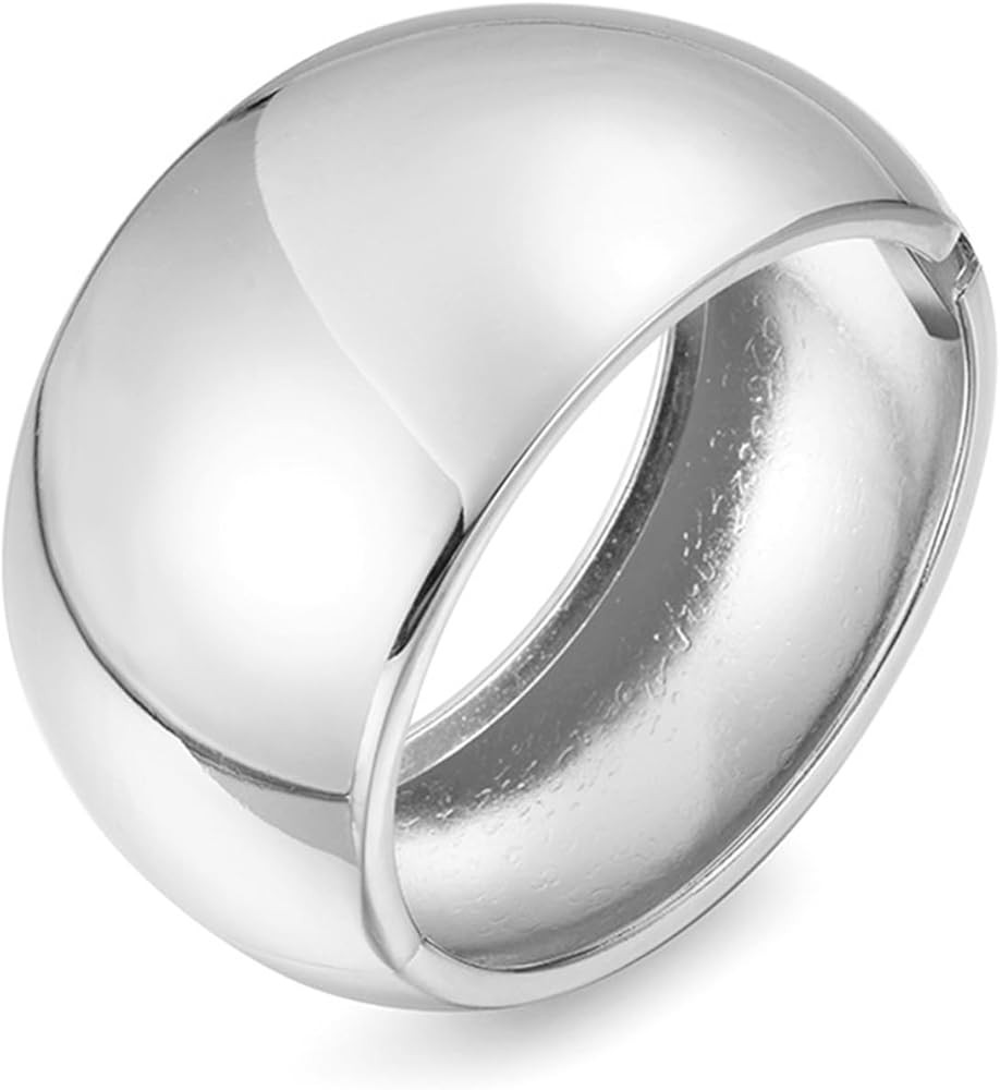 YBMYCM Chunky Gold Bangle Bracelets for Women Trendy Wide Chunky Cuff Bracelets Wrap Bracelet | Amazon (US)