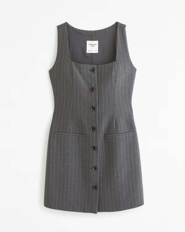 The A&F Mara Squareneck Vest Mini Dress | Abercrombie & Fitch (US)