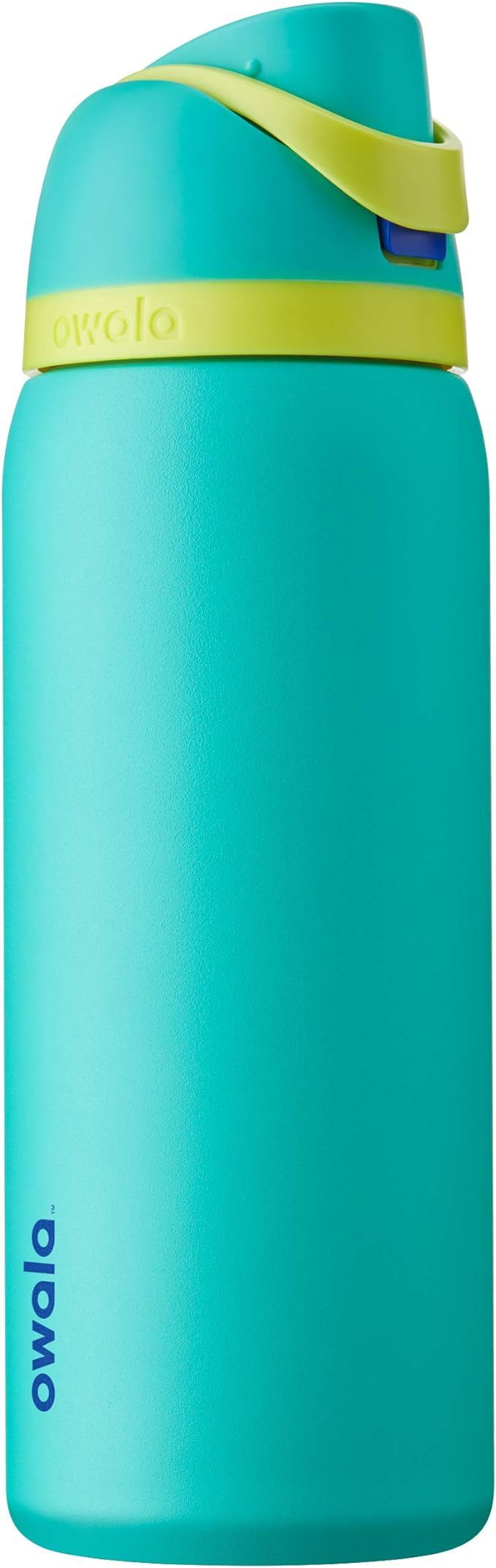 Owala FreeSip Insulated Stainless-Steel Water Bottle with Locking Push-Button Lid, 32-Ounce, Neon... | Amazon (US)