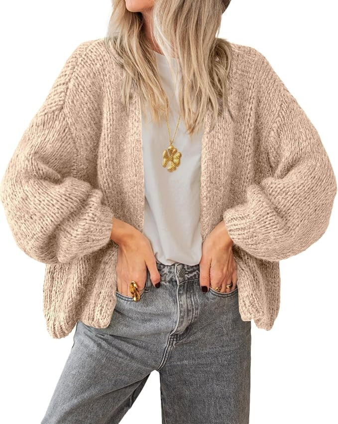 BTFBM Cardigan Sweaters for Women Fall Fashion Clothes 2026 | No Button No Pocket Design, Chunky ... | Amazon (US)