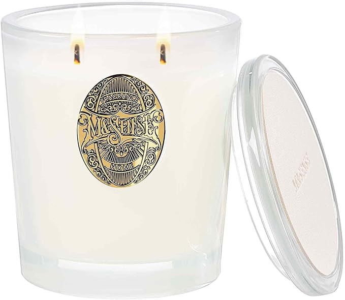 M&SENSE Large Two-Wick Soy Candle | Vanilla Dream & White | 19.8 oz, 120H Burn Time | Luxury Scen... | Amazon (US)
