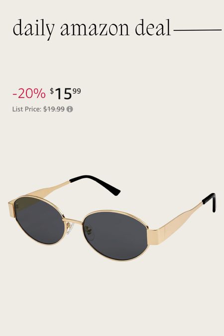 Daily Amazon deal: trendy sunglasses 

#LTKsalealert #LTKfindsunder50 #LTKstyletip