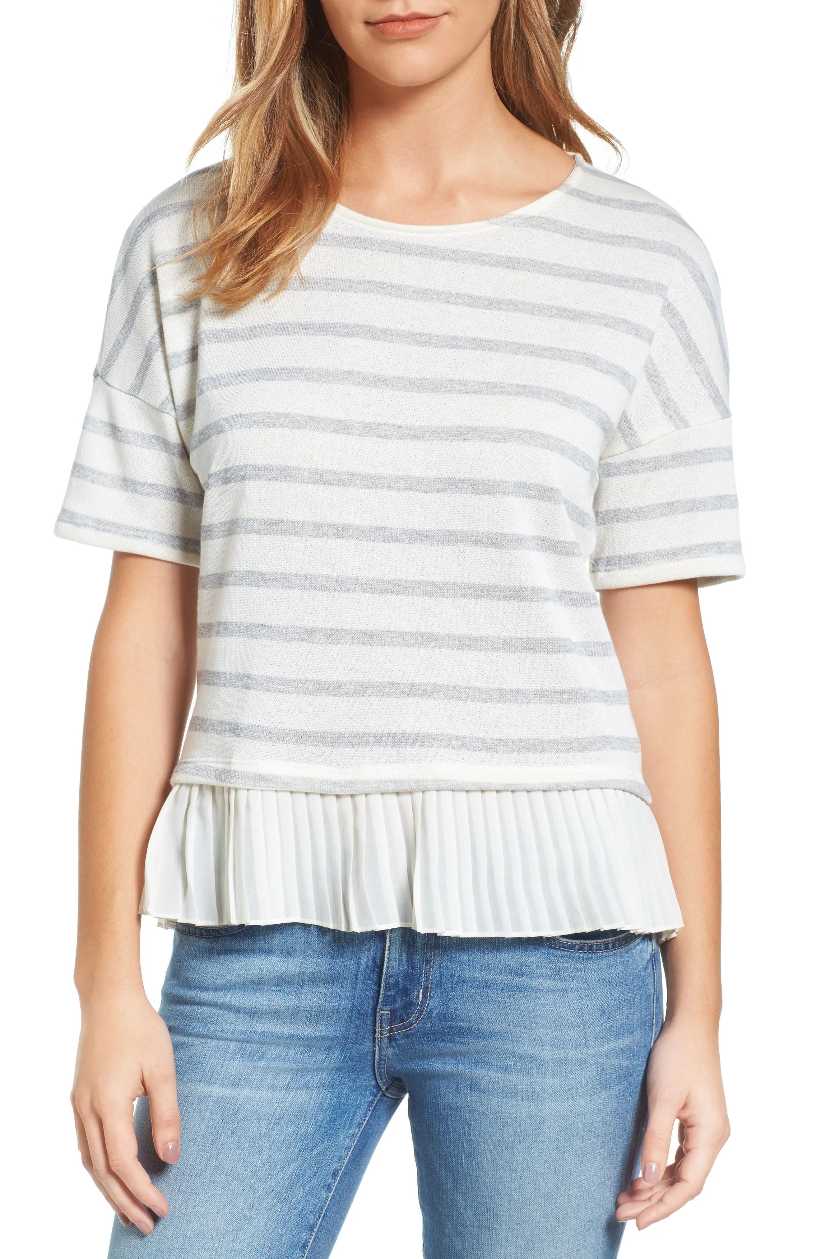 Ruffle Hem French Terry Top | Nordstrom