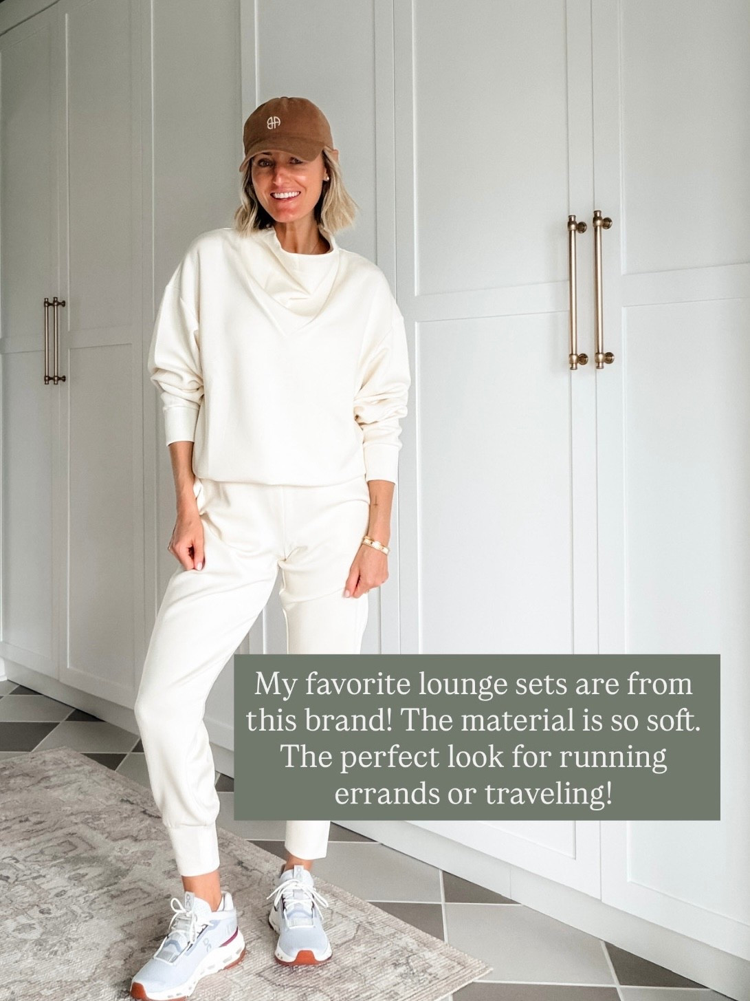 This neutral lounge set is a set you will wear on repeat! So comfortable, but you still look put together & cute!
Wearing S!

Loverly Grey, loungewear, lounge set, matching set, spring outfit, travel outfit 

#LTKTravel #LTKSeasonal