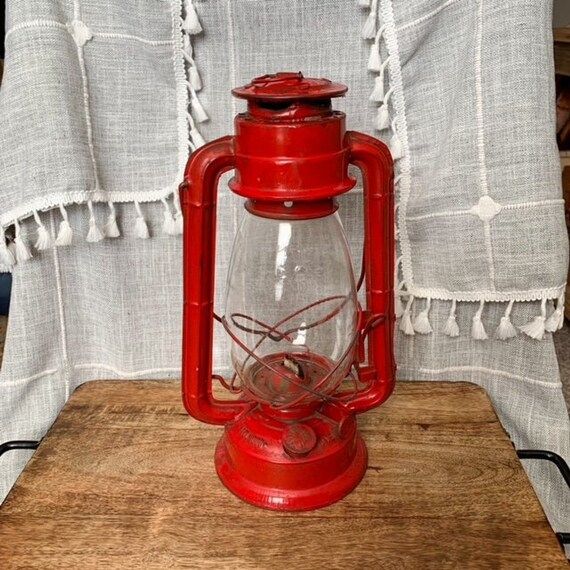 Vintage Red Sun Brand Lantern - Etsy | Etsy (US)