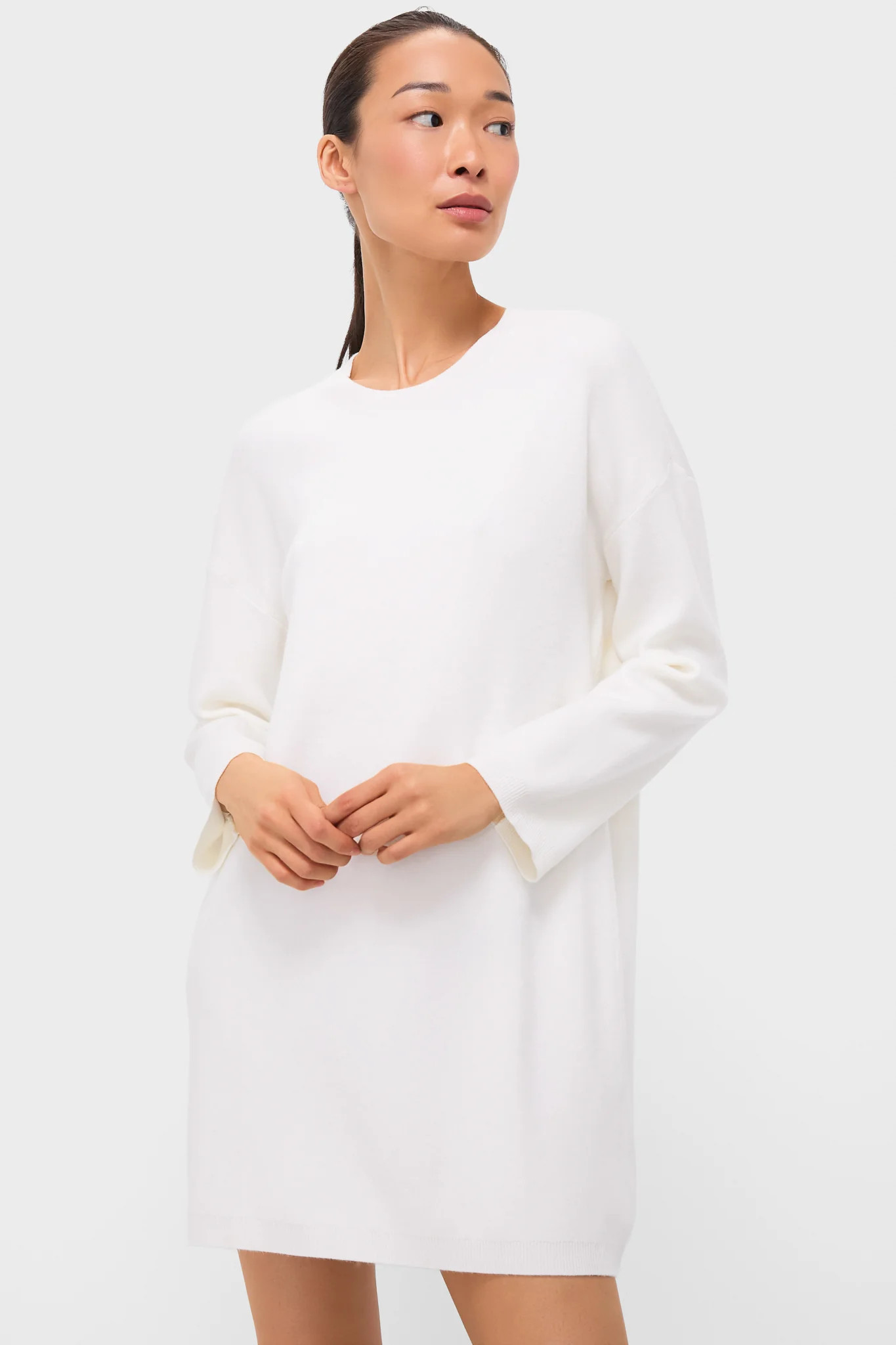 Winter White Vivianne Crewneck Dress | Tuckernuck (US)