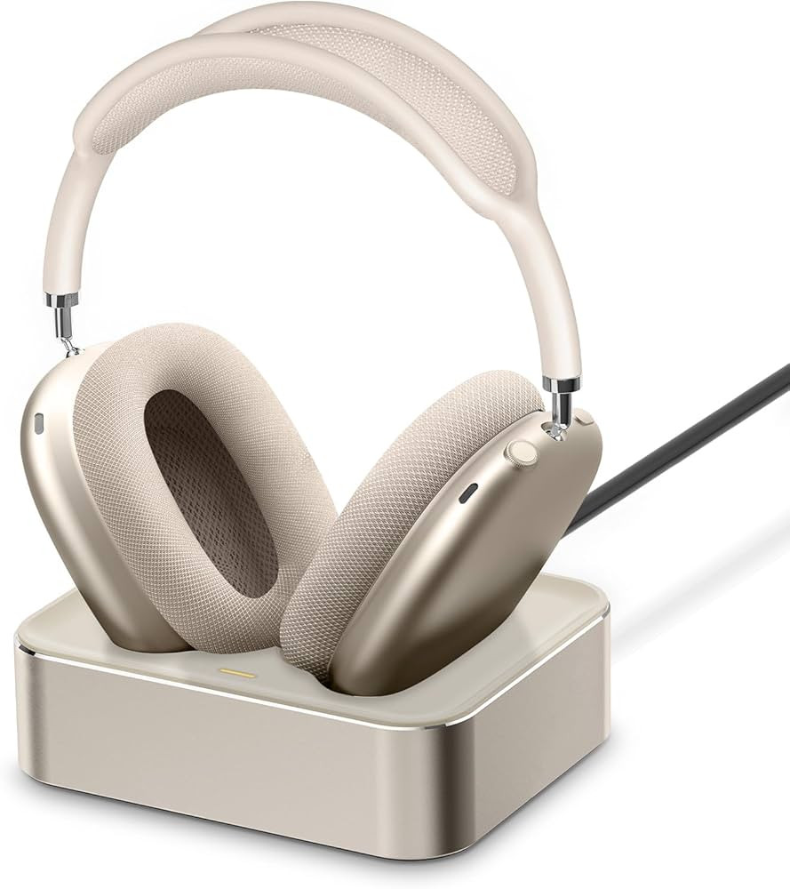 Headphone Charging Station for AirPods Max 2024 & 2020 - Magnetic Headset Charger Dock with Dual ... | Amazon (US)