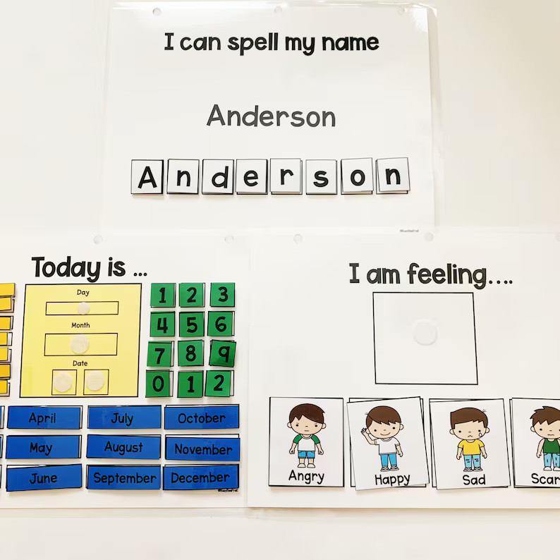 Toddler Preschool Activity Binder, Learning binder for preschool ages 2-4, Busy Book for Toddlers... | Etsy (US)