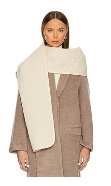 DONNI. The Quilted Scarf in Creme from Revolve.com | Revolve Clothing (Global)