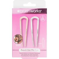 Brushworks French Hair Pin Duo - Gold & Silver | Look Fantastic (UK)