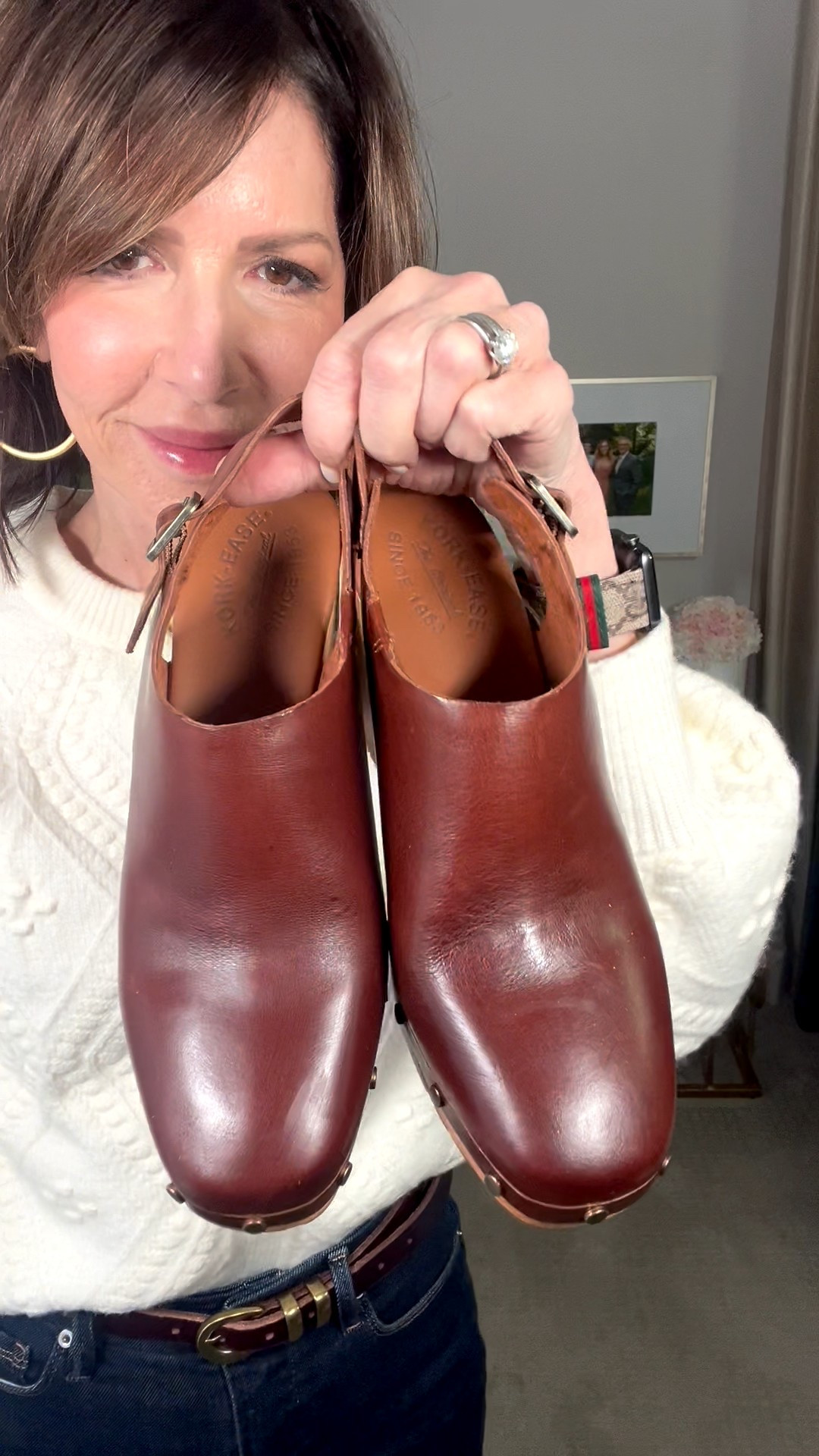 brown clogs, spring outfit, white cardigan, over 50 outfits 

#LTKootd #LTKOver40 #LTKSeasonal