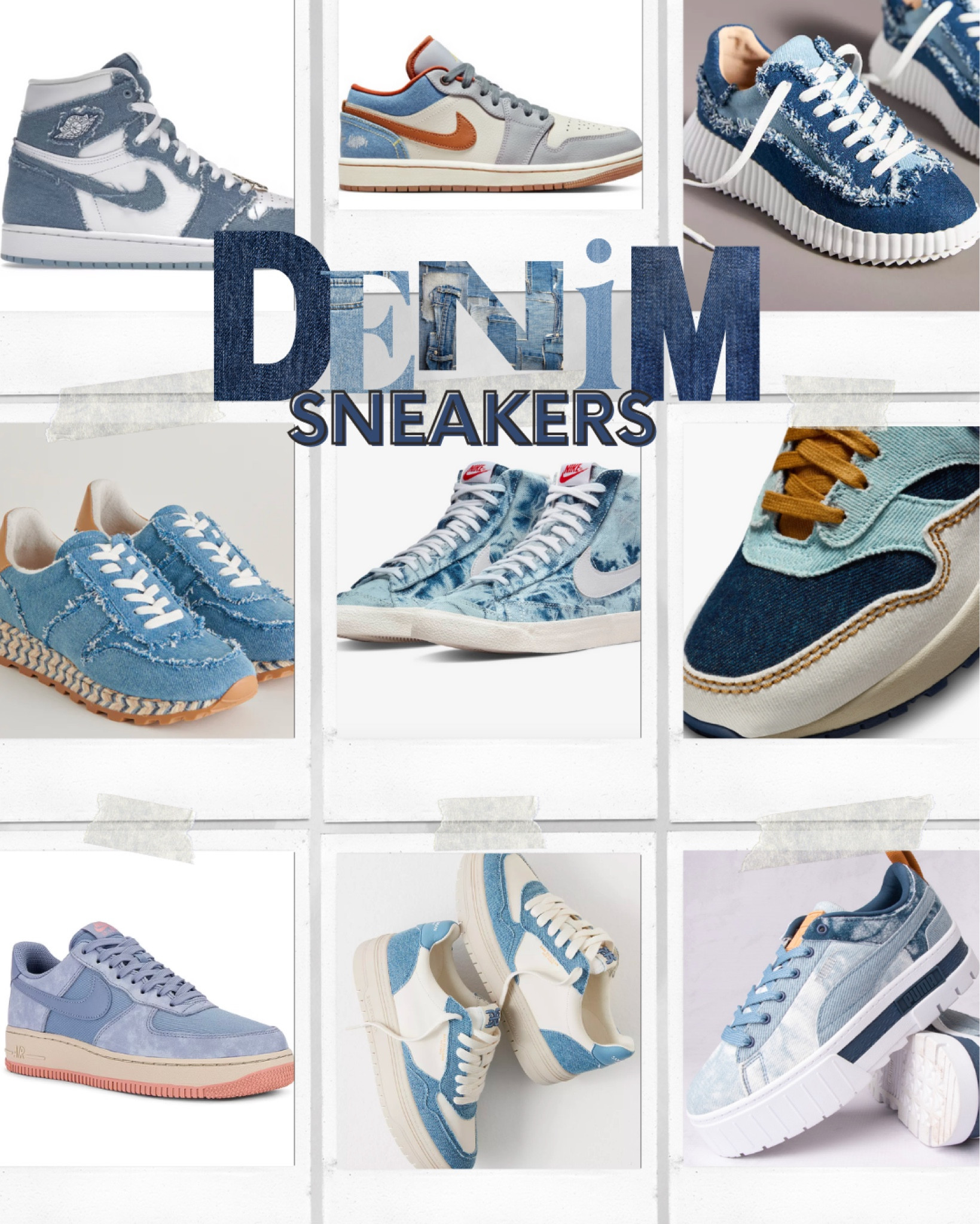 While shopping around for sneakers this spring, I kept seeing denim pop up! I LOVE a shoe with a cool fabric or texture. These jeans sneakers would look too cute with a white, black or fun color pant!! I can’t decide which pair I need!! 

#LTKstyletip #LTKshoecrush #LTKfindsunder100