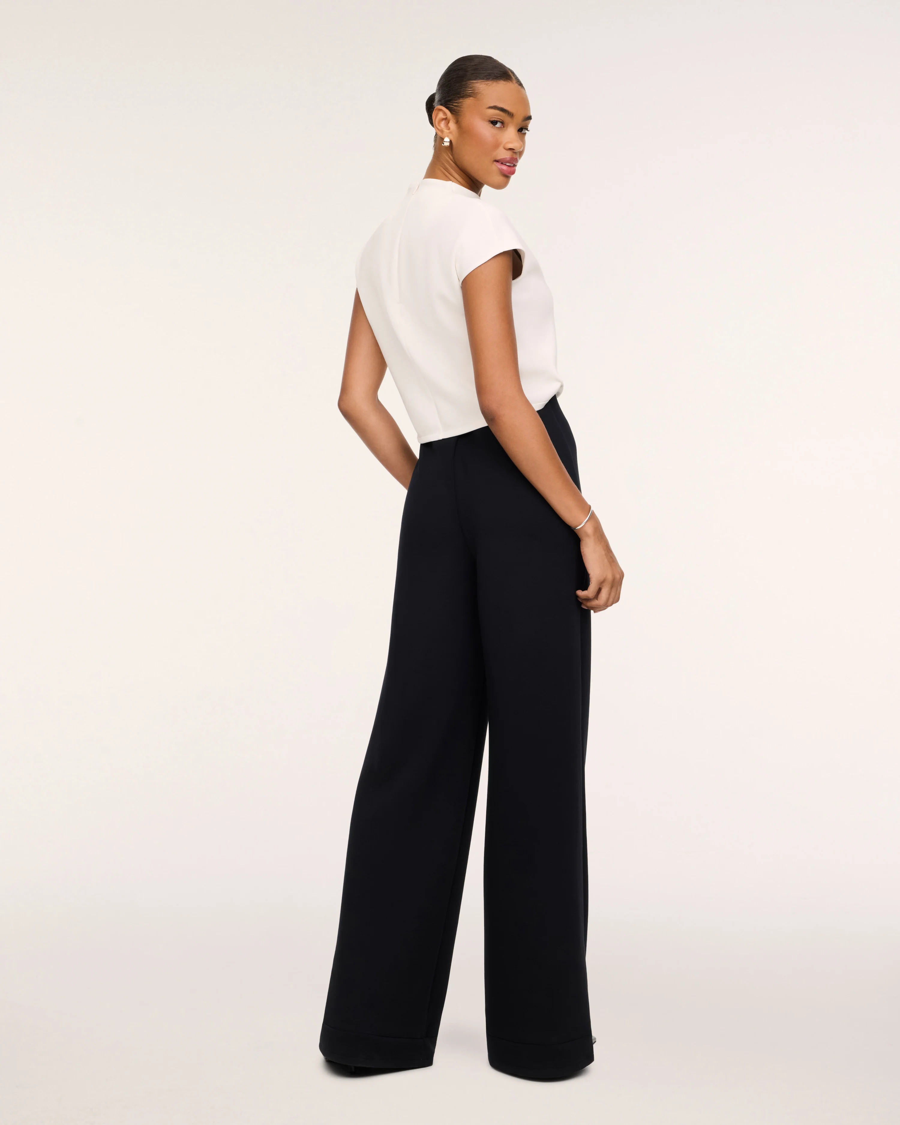 Draped Cowl Neck Jumpsuit | Spanx